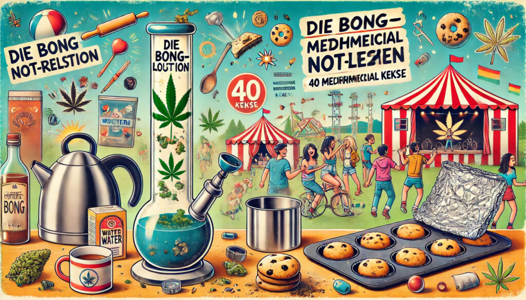 Bong-Notlösung & 40 medizinische Kekse